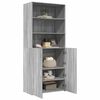 vidaXL Buffet haut sonoma gris 80x42,5x185 cm bois d'ing&eacute;nierie