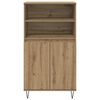 vidaXL Haut Armoire Marron 60 x 36 x 110 cm Bois d'ing&eacute;nierie