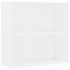 vidaXL Biblioth&egrave;que blanc 80x30x76,5 cm bois d'ing&eacute;nierie