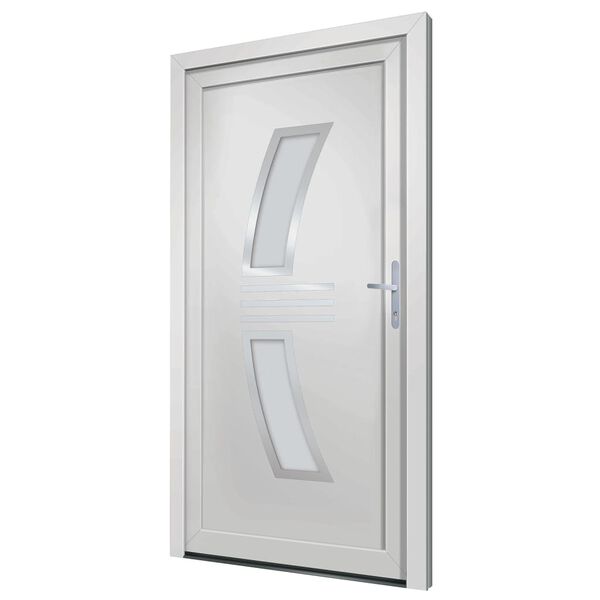 vidaXL Porte d'entr&eacute;e Blanc 88x200 cm PVC