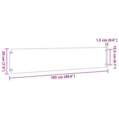 vidaXL Bordures de pelouse 10 pcs 20x103 cm acier corten flexible