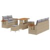 vidaXL Ensemble de canap&eacute; de jardin 10 pc 7-Nombre de places