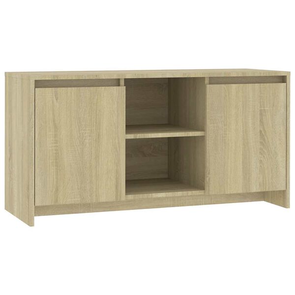 vidaXL Meuble TV Ch&ecirc;ne sonoma 102x37,5x52,5 cm Bois d'ing&eacute;nierie