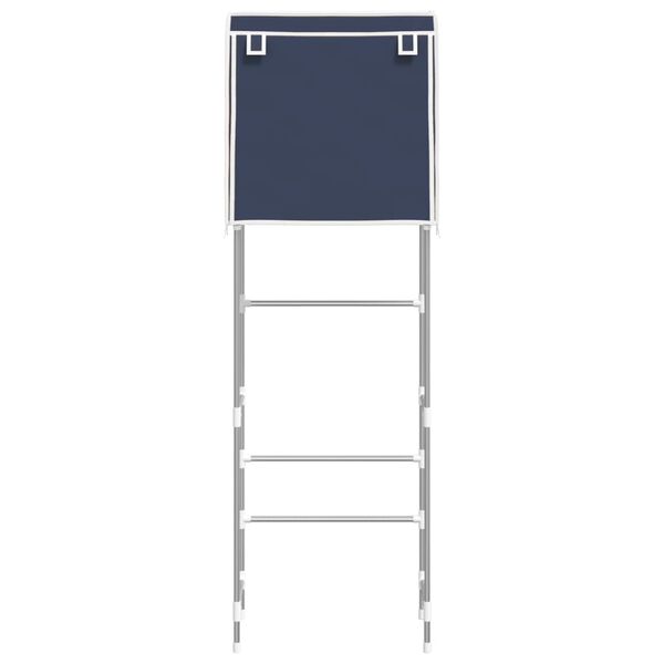 vidaXL Support de rangement 2 niveaux sur toilette Bleu 56x30x170 cm