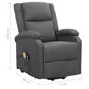 vidaXL Fauteuil de massage inclinable Gris fonc&eacute; Tissu