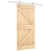 vidaXL Porte coulissante 90 x 210 cm Bois de pin massif