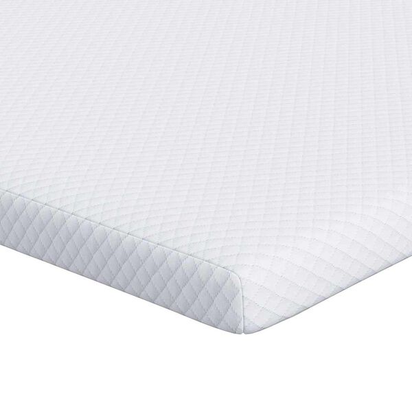 vidaXL Surmatelas Blanc 180 x 200 cm Tissu Jacquard