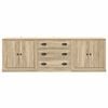 vidaXL Buffets 3 pcs Ch&ecirc;ne sonoma Bois d'ing&eacute;nierie