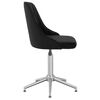 vidaXL Chaise pivotante de bureau Noir Velours