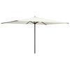 vidaXL Parasol de jardin 200 x 300 cm Polyester Rectangulaire Cr&egrave;me