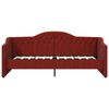 vidaXL Lit avec matelas et &eacute;clairage USB Rouge bordeaux Tissu 90x200cm
