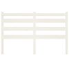 vidaXL T&ecirc;te de lit Blanc 166x4x100 cm Bois massif de pin