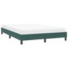 vidaXL Cadre de lit sans matelas vert fonc&eacute; 160x210 cm velours