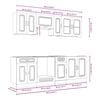 vidaXL Ensemble d'armoires de cuisine 8 pcs Kalmar bois d'ingénierie