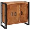 vidaXL Buffet avec portes Marron Bois Recycl&eacute; Massif et M&eacute;tal