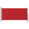 vidaXL Auvent lat&eacute;ral r&eacute;tractable de patio 120x300 cm Rouge