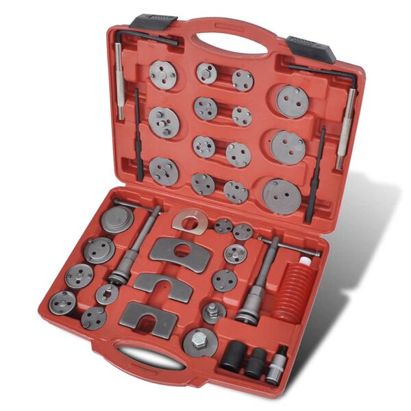 vidaXL Kit d'outils de filetage de piston d'&eacute;trier 40 pcs