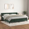 vidaXL Sommier &agrave; lattes de lit et matelas Vert fonc&eacute; 200x200cm Velours