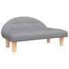 vidaXL Lit pour chien gris clair 70x52x30 cm tissu