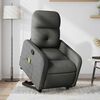vidaXL Fauteuil de massage inclinable Gris fonc&eacute; Tissu