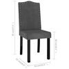 vidaXL Chaises &agrave; manger lot de 4 gris fonc&eacute; velours