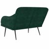 vidaXL Banc Vert fonc&eacute; 110x76x80 cm Velours