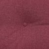 vidaXL Coussin de Dos Bordeaux 160 x 24 x 50 cm tissu