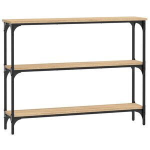 vidaXL Table console ch&ecirc;ne sonoma 100x22,5x75 cm bois d'ing&eacute;nierie