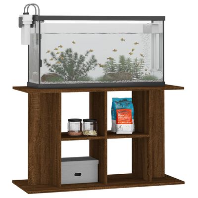 vidaXL Support d'aquarium chêne marron 100x40x60 cm bois d'ingénierie