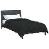 vidaXL Duvet d'hiver Noir 200 x 140 cm Microfibre