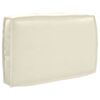 vidaXL Coussin Cr&egrave;me 60 x 40 x 12 cm Tissu Oxford