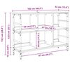 vidaXL Buffet Ch&ecirc;ne artisanal 102 x 32 x 73,5 cm