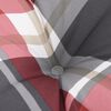 vidaXL Coussin de palette motif &agrave; carreaux rouge 80x80x12 cm tissu