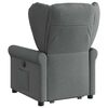 vidaXL Fauteuil inclinable Gris fonc&eacute; Tissu