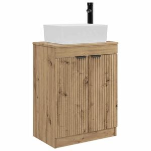vidaXL Meuble de salle de bain avec &eacute;vier Ch&ecirc;ne artisanal
