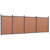 vidaXL Panneau de cl&ocirc;ture marron 699x186 cm WPC