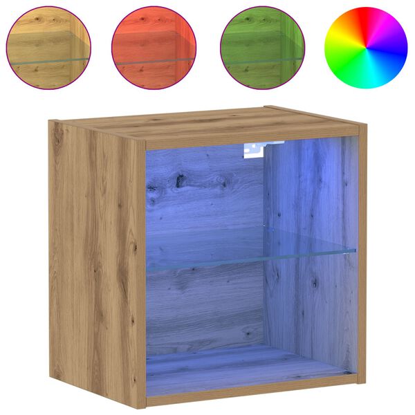 vidaXL &Eacute;tag&egrave;re flottante avec &eacute;tag&egrave;re 2 pcs Marron 40 x 28,5 x 40 cm