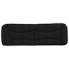 vidaXL Coussin de t&ecirc;te de lit Hvar noir 160 cm tissu