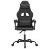 vidaXL Chaise de jeu Noir Similicuir