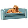 vidaXL Canap&eacute; pliable pour chien Turquoise 73x67x26 cm Coussin lavable