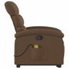 vidaXL Fauteuil de massage inclinable Marron Tissu