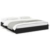vidaXL Cadre de lit avec tiroirs sans matelas noir 200x200 cm