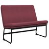 vidaXL Banc Rouge bordeaux 100x75x76 cm Tissu