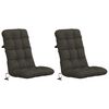 vidaXL Coussins de Chaise &agrave; Dossier Haut en 2 Pi&egrave;ces VIANEN 2 pcs