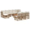 vidaXL Ensemble de canap&eacute;s d'ext&eacute;rieur 11 pc 10 place