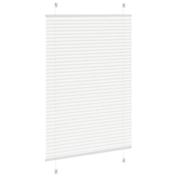 vidaXL Store pliss&eacute; blanc 100x150 cm largeur du tissu 99,4cm polyester