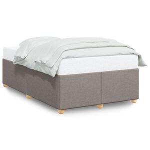 vidaXL Cadre de lit sans matelas taupe 120x200 cm tissu
