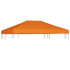 vidaXL Toile sup&eacute;rieure de belv&eacute;d&egrave;re 310 g / m&sup2; 4 x 3 m Orange