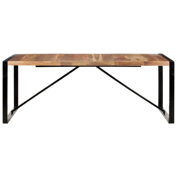 vidaXL Table &agrave; manger 200x100x75 cm bois massif