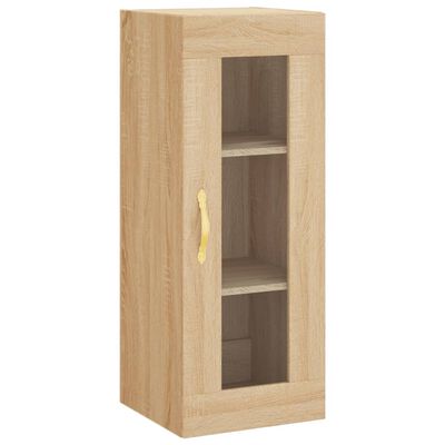 vidaXL Buffet haut Chêne sonoma 34,5x34x180 cm Bois d'ingénierie